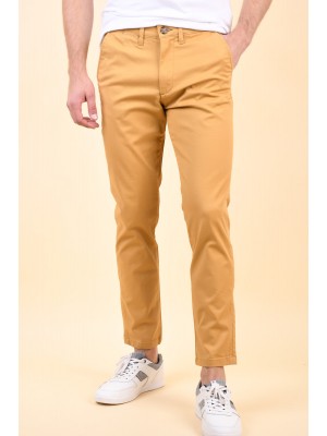Pantaloni Barbati Selected Slim-Miles Flex Mustard Gold